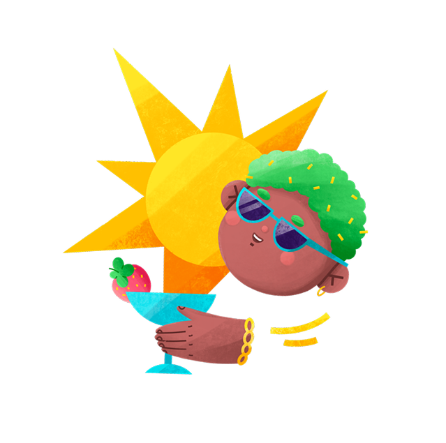 Boy chilling in the sun